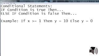 What is A Condition(al) Statement