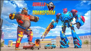 Gorilla Robot Transform: New Robot Wars Game 2022 - Android iOS Gameplay screenshot 2