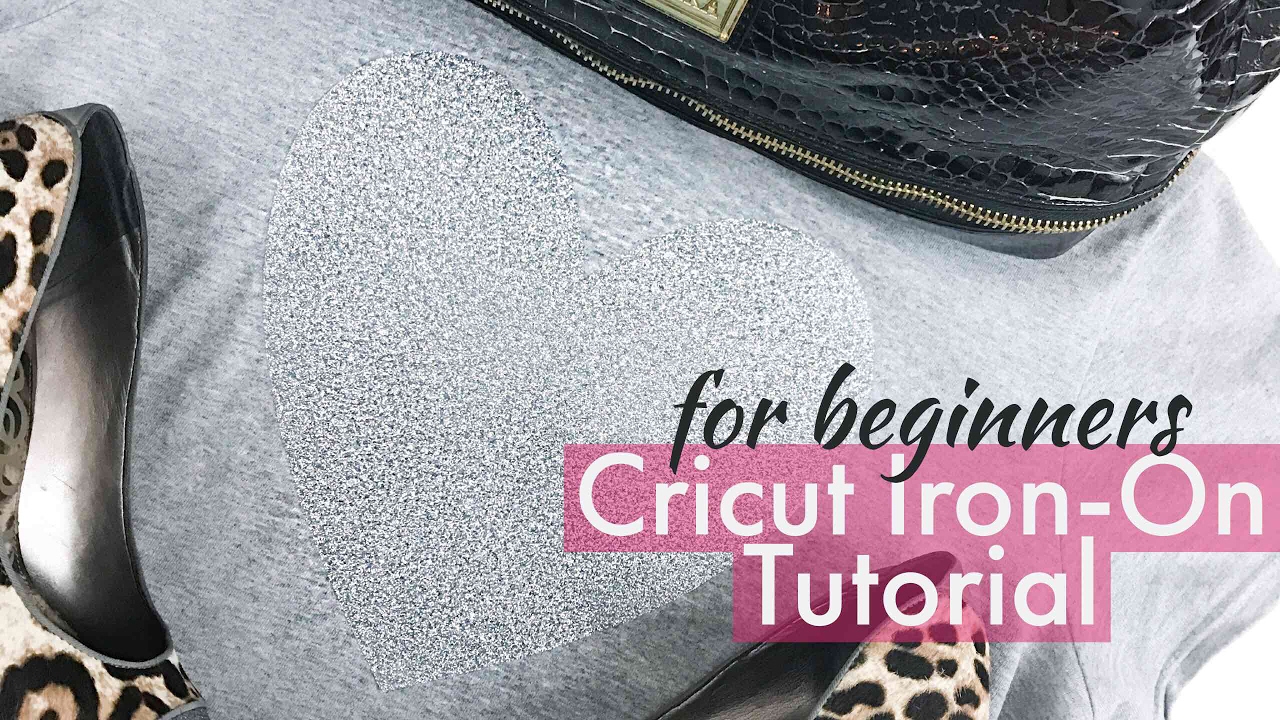 How to Layer Glitter and Regular Iron On Vinyl  Cricut Iron On Vinyl  Tutorial for Beginners 