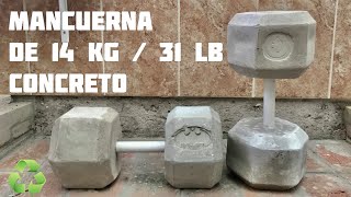 Mancuerna Hexagonal de cemento 14 kg - Material Reciclable