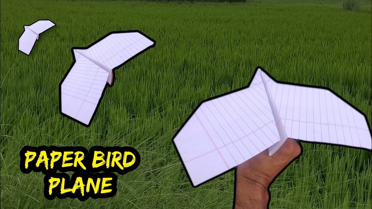 Amazing paper making birdplane #birdplane# - YouTube