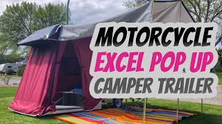 Motorcycle Pop Up Camper Trailer | LeesUre Lite | SLT Excell II | Motorcycle Tent Trailer