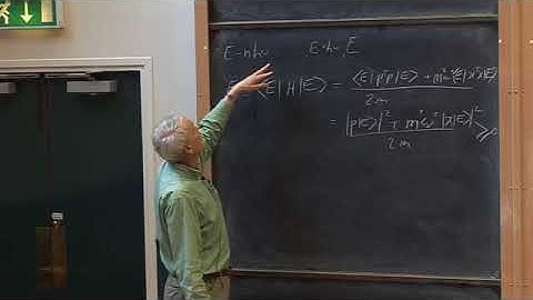 Oxford   Lecture 08 The Harmonic Oscillator and the Wavefunctions of its Stationary States
