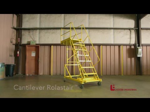 Rolastair™ Rolling Ladder Stands - video from Wildeck