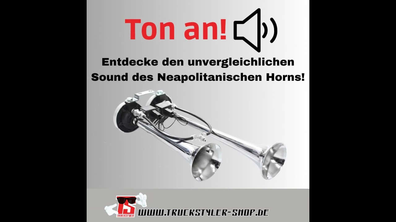 Super Sound Horn ♢ Neapolitanisches Doppelhorn ♢ 24V