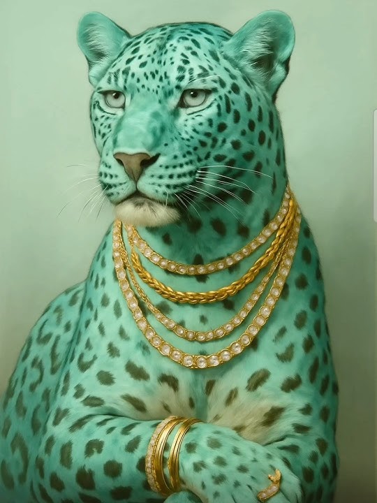 Tiger in Gold: Too Fancy to Hunt🐅💛#tiger #funnyanimals #cuteanimals