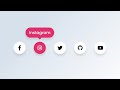 Social Media Buttons with Tooltip on Hover using only HTML & CSS