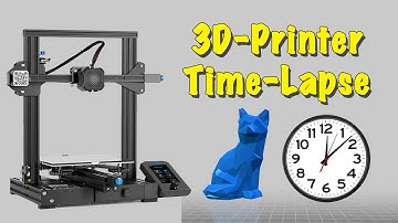 3D Print Time-Lapse: Low Poly Fox