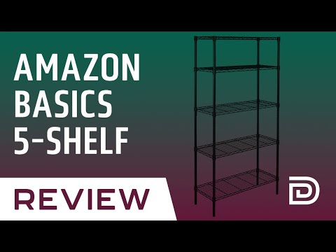Amazon Basics 5 Shelf Shelving Unit Assembly & Review