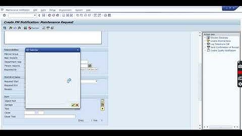Create Notification in SAP PM
