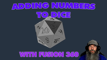 Adding numbers to dice with Fusion 360