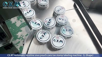 How L-Shape Tax Stamp Labeling Works for Snus Pouch Cans — Inside the CX RT System