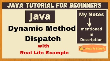 Java Dynamic Method Dispatch | Java tutorials for beginners