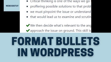 👉 How to Format Bullet Points in WordPress