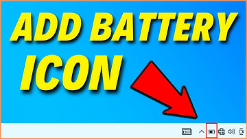 Add Battery Icon To The Taskbar Windows 10