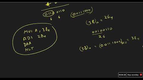 ALP to add two 8 bit BCD numbers using 8085