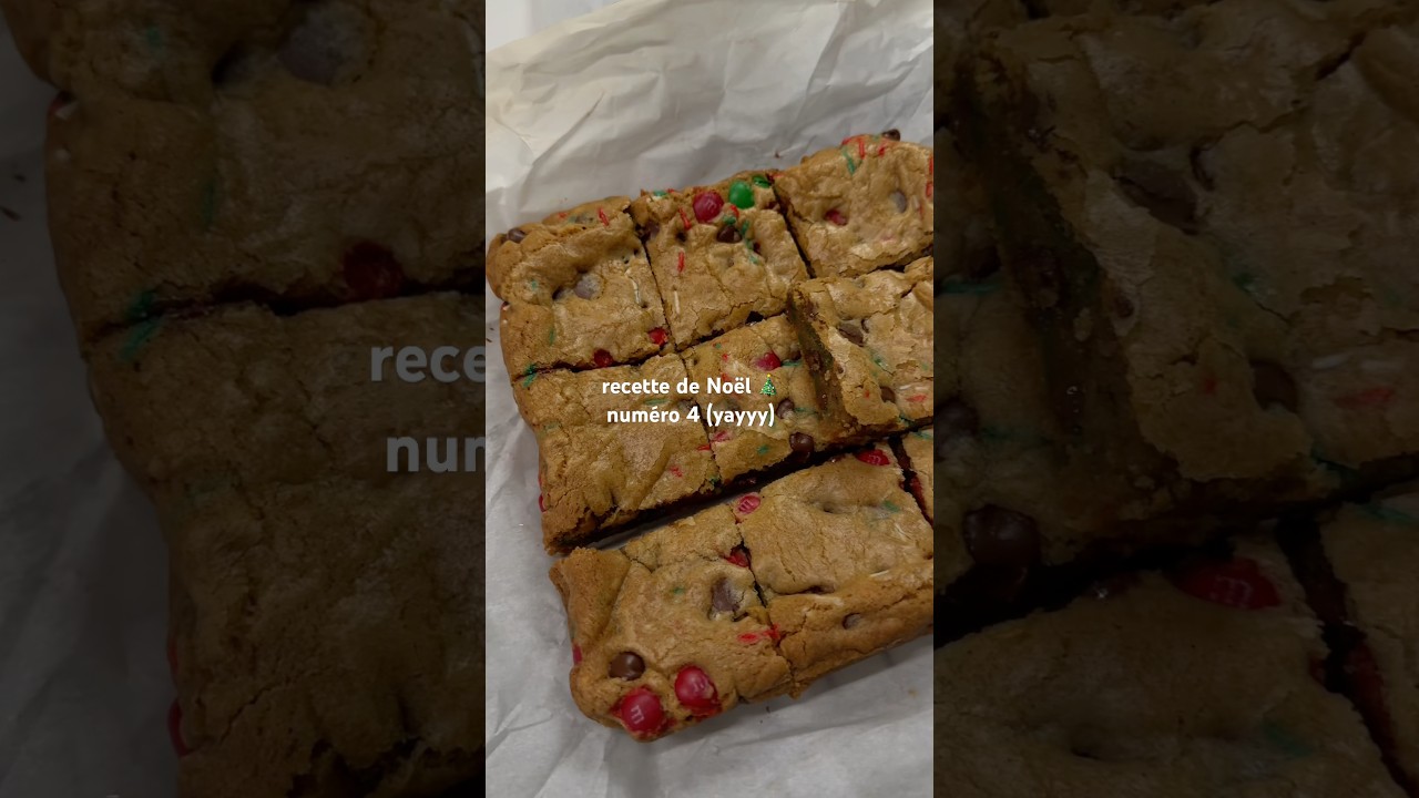 Cookie bars de Noël 🎄