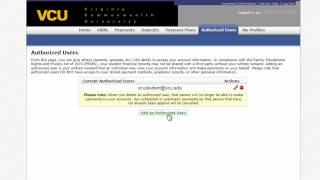 Creating an Authorized User