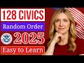 128 Civics Questions for U.S. Citizenship Test 2025 | USCIS Naturalization Interview Practice #n400
