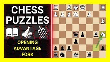 Chess Puzzles to Practice. Themes: Opening, Advantage, Fork. Learn Chess