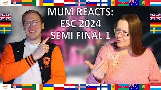 MOM REACTS - Eurovision 2024 - Semi Final 1