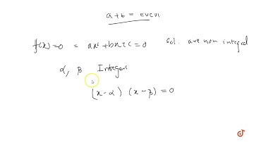 Let `f(x)` be a quadratic polynomial with integer coefficients such that `f(0)` and `f(1)` are ...
