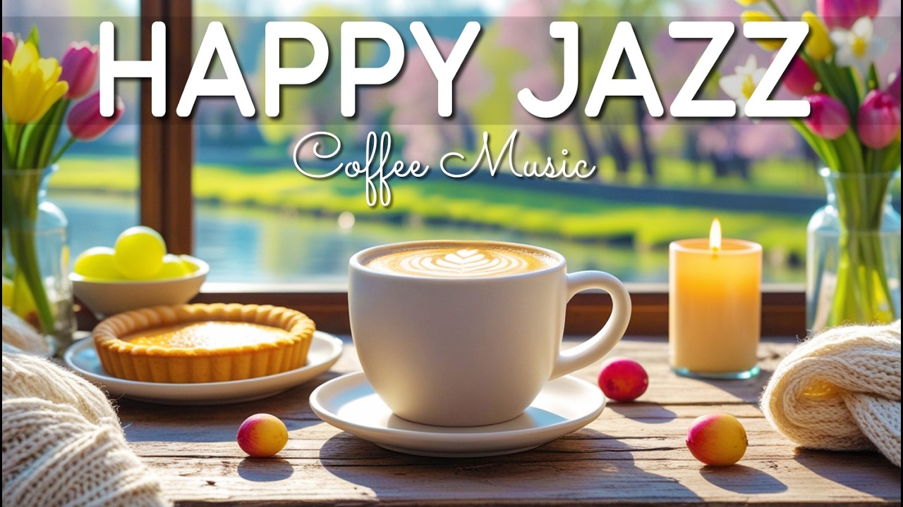Happy February Jazz ☕ Soft Spring Morning Jazz Cafe & Elegant Bossa Nova Piano for Positive Mood
