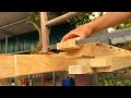 Meaningful Work of The Team &quot;Woodworking Craftsman&quot; | Building Simple DIY Wood Cabin For the Elderly