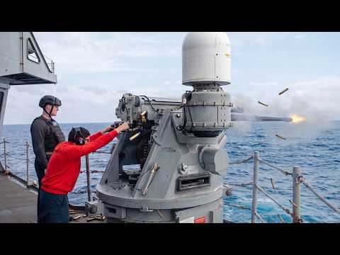 US Navy’s Monstrously Powerful Mk 38 Destroying Targets During Sea Training
