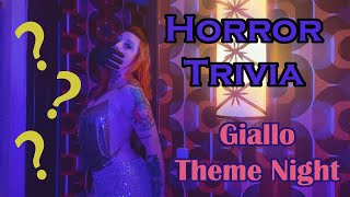 HORROR TRIVIA: GIALLO THEME NIGHT | INTERACTIVE | EASY-TO-PLAY