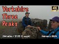 Yorkshire three peaks  yorkshire dales  4k  february 2024