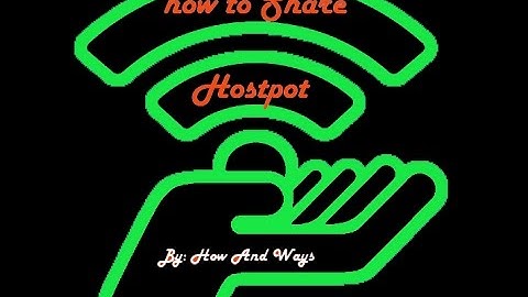 how to share hostpot using connectify me / sharing wifi hostpot from laptop
