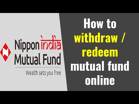 How to withdraw/redeem Nippon India mutual fund online | Nippon India mutual fund redemption online