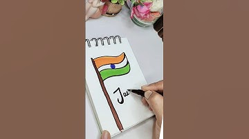 india flag drawing #art #kids#shorts