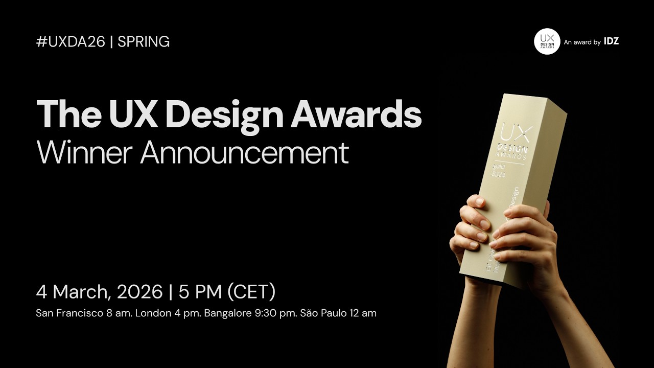 UX Design Awards Winner Announcement Spring 2026 - YouTube