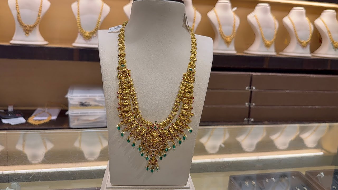 😱 కేవలం 27 గ్రాములు నుండి లాంగ్ హారాలు వచ్చేశాయ్ Latest Designer #Haram Collection #chandanabrothers