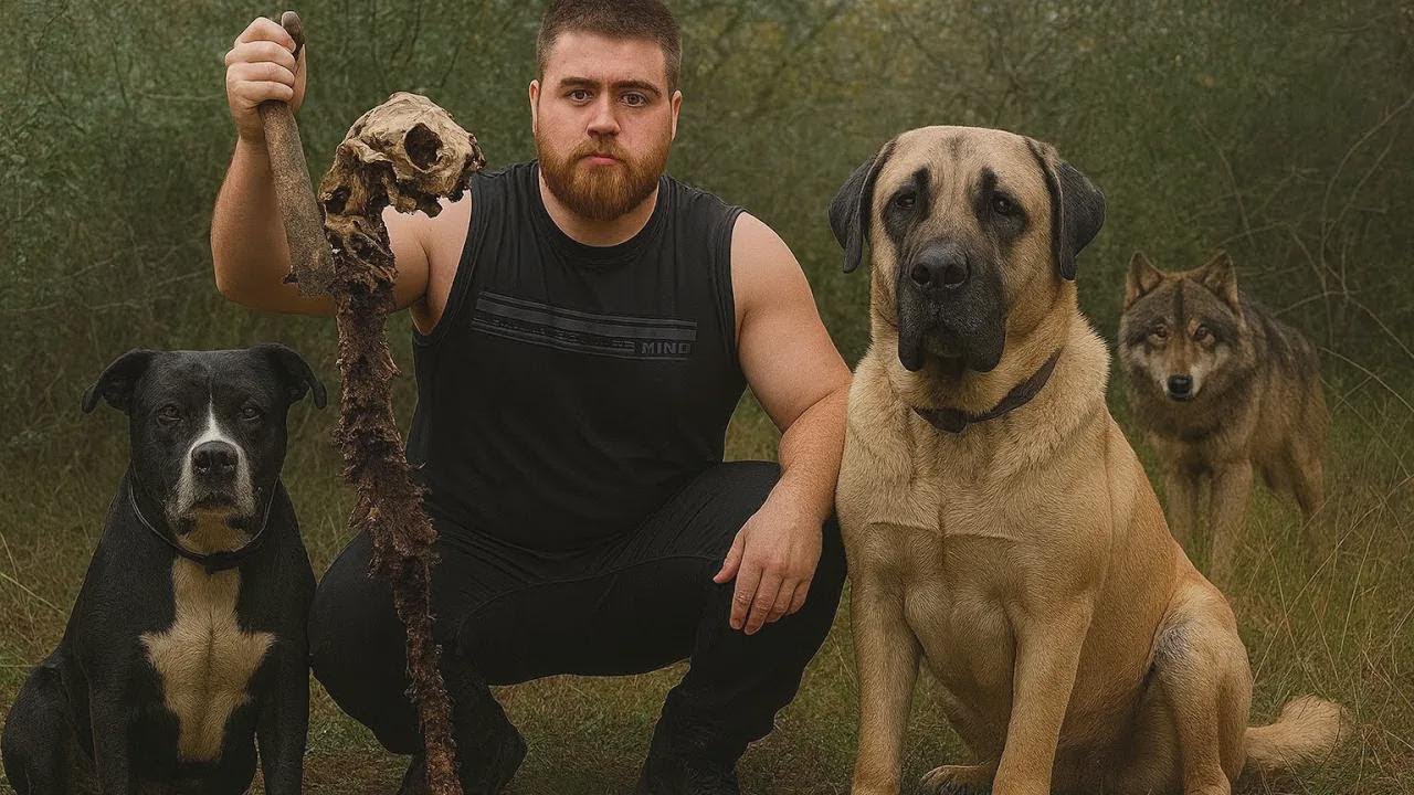 Am găsit un schelet uriaș în pădure – devorat de lupi! Am pornit pe urme cu Pitbull și Kangal