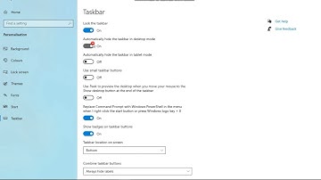 How to Customize The Desktop Taskbar Options In Windows10 Part2 | Tamizhan Info Tech