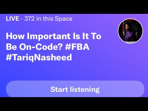 ⁣Tariq Nasheed on TWITTER SPACES 2/15/22 | How Important Is It To Be On-Code? #FBA ??