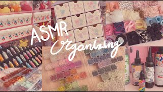 ASMR :: 취미부자의 재료 소개 그리고 정리타임 : 키링 비즈 : 데코덴 : 레진아트 : 리본공예 : 실링왁스 : 타오바오 쉽겟 추천