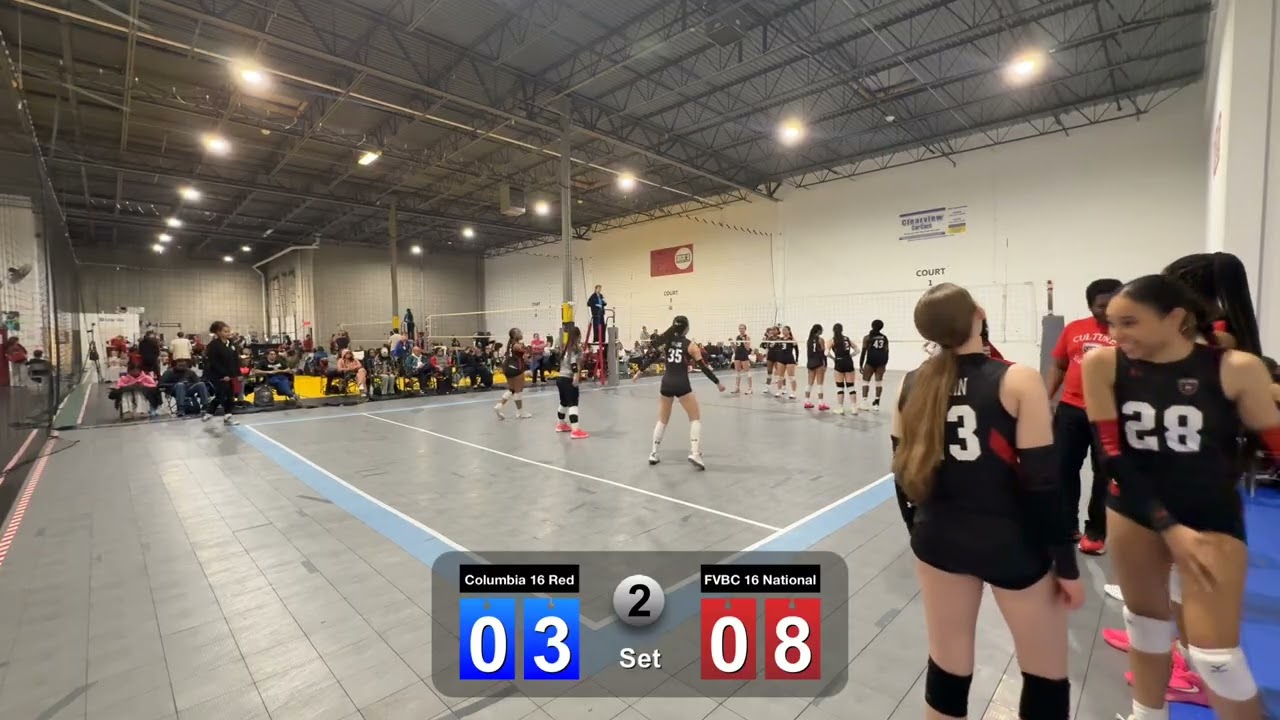 Columbia 16 Red Vs FVBC 16 National set2