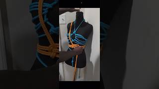 Rib cage half hitch harness #fashionable #corset #shibari #rope