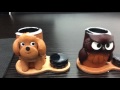 バンカクラフト「革物語」 印鑑スタンド ふくろう・プードル　牛革 本革 レザー 日本製 動画