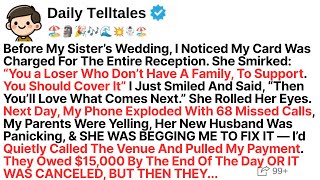 Before My Sister’s Wedding, I Noticed My Card Was Charged For The Entire Reception. She...