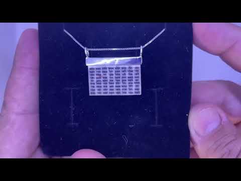 SA1948 - Silver 925 "72 names of God" pendant engraved on Jerusalem stone