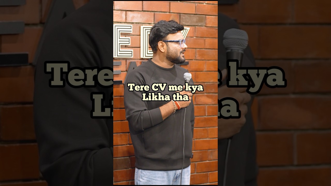 CV me kya tha | #shortsstandup #standupcomedy
