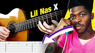 INDUSTRY BABY Guitar Tab | Tutorial (Lil Nas X's Vocals)