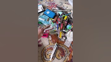 Junk drawer clean out! Before & After