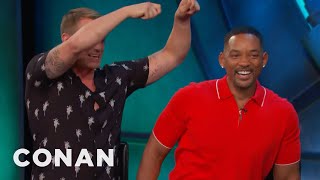 Will Smiths Sensual Hot Water Treatment For His Suicide Squad Castmates Conan On Tbs