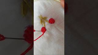 flower embroidery designs work for beginners step by step tutorial #shortvideo #youtubeshorts